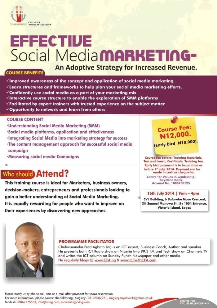 social media workshop by CFA